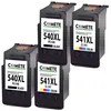 Image de COMETE - 540/541 XL - 4 Cartouches d'encre compatibles pour Canon - Noir et Couleur - Marque française