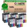 Image de COMETE - 16XL - 20 Cartouches d'encre Compatibles Epson 16 XL - Marque française