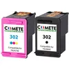 Image de COMETE - 302 - 2 Cartouches d’Encre Compatibles pour HP 302 - Noir/Couleur - Marque française