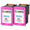 Image de COMETE - 302 XL - 2 Cartouches d'encre compatibles avec HP - Marque française