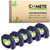 Image de Cartouche compatible - 5 Rubans etiquettes compatibles avec DYMO 91200 Noir sur Blanc