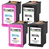 Image de COMETE - 301XL - 4 Cartouches d'encre Compatibles HP - Couleur/Noir - Marque française