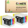 Image de COMETE CONSOMMABLE LC970 Pack de 8 Cartouches d'encre compatibles avec BROTHER LC970 LC1000 2 Noir + 2 Cyan + 2 Magenta + 2 Jaune