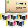 Image de COMETE CONSOMMABLE LC970 Pack de 20 Cartouches d'encre compatibles avec BROTHER LC970 LC1000 5 Noir + 5 Cyan + 5 Magenta + 5 Jaune