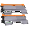 Image de COMETE - TN2220/2210 - 2 Toners Compatibles avec Brother - 2 Noir - Marque française
