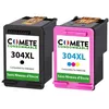Image de COMETE - 304XL - 2 Cartouches d'encre Compatible avec HP 304 XL sans Niveau d'encre - Marque française
