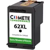 Image de COMETE - 62XL - 1 Cartouche d'encre Compatibles HP sans puce - Noir - Marque française