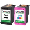 Image de COMETE - 303 - 2 Cartouches d'encre Compatibles sans puces avec HP 303 - Marque française