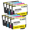Image de COMETE - 503XL - 8 Cartouches d'encre Compatible avec Epson 503 XL - Marque française