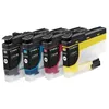 Image de COMETE - LC424 - 4 Cartouches d'encre Compatible avec Brother - Noir/Couleur
