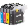 Image de COMETE - LC123 - 4 Cartouches d’Encre Compatible Brother LC123 LC123XL - Marque française