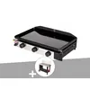 Image de Plancha gaz à poser 3 brûleurs Solia 300 - Somagic + Chariot plancha en métal Salvia
