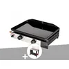 Image de Plancha gaz à poser 2 brûleurs Solia 200 - Somagic + Chariot plancha en métal Salvia