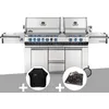 Image de Barbecue à gaz Napoleon Prestige Pro 825 + Housse de protection + Plateau charbon