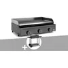 Image de Plancha gaz Origin 75 acier avec chariot - Forge Adour