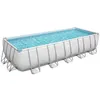 Image de Kit piscine tubulaire Intex Chevron rectangulaire 4,00 x 2,00 x 1,00 m + Bâche à bulles