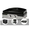 Image de Plancha gaz Signature Allure 260 Duo + Housse de protection + Chariot + Couvercle de protection - Le Marquier