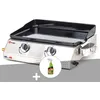 Image de Plancha à gaz Vera 200 avec cuve en inox - Somagic + Dégraissant plancha