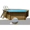 Image de Kit piscine bois Gré Vanille 2 Ø 4,00 x 1,19 m + Bâche hiver