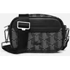 Image de The Blend Small Monogram Canvas Crossbod par Lacoste Noir T.U Sacs