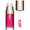 Image de Clarins, Rouge à lèvres + gloss, Huile de confort pour les lèvres (02 - Framboise, Rouge)