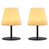 Image de 2 Lampes de table sans fil TWINS Gris H16cm