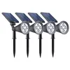 Image de 4 Spots solaires projecteurs SPIKY Blanc froid 100LM