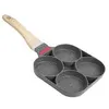 Image de Petite poêle à frire pour oeufs, 4 tasses en aluminium poêle à crêpes burger cooker pan(universel)
