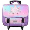 Image de BAGTROTTER Cartable à roulettes 38 cm Phileas Violet Licorne