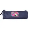 Image de Bagtrotter - Phileas -Trousse Scolaire Ronde - Marine - 1 Compartiment Zippé - 22x7x7cm - Matière Polyester - Accessoire et Papeterie Scolaire