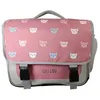 Image de Cartable Scolaire Primaire 38cm Lili Lou gris et rose 2 Compartiments - Bagtrotter