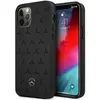 Image de Mercedes MEHCP12LPSQBK iPhone 12 Pro Max 6,7" czarny/black étui rigide en cuir Motif étoiles (Apple iPhone 12 Pro Max), Coque pour téléphone portable, Noir