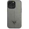 Image de Guess GUHCP13LPSATLG iPhone 13 Pro / 13 6,1" srebrny/argent hardcase SaffianoTriangle Logo (Apple iPhone 13, Apple iPhone 13 Pro), Coque pour téléphone portable, Argent