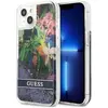 Image de Guess GUHCP13SLFLSB iPhone 13 Mini 5.4 "Bleu / Blue Hard Case Flower Liquid Glitter (Apple iPhone 13 mini), Coque pour téléphone portable, Bleu