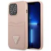 Image de Guess GUHCP13LPSATPP iPhone 13 Pro / 13 6,1" ró owy/pink hardcase SaffianoTriangle Logo Cardslot (Apple iPhone 13 Pro), Coque pour téléphone portable, Pink