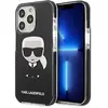 Image de Karl Lagerfeld KLHCP13LTPEIKK iPhone 13 Pro / 13 6,1" étui rigide czarny/black Iconik Karl (Apple iPhone 13 Pro), Coque pour téléphone portable, Noir
