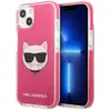 Image de Karl Lagerfeld KLHCP13MTPECPI iPhone 13 6,1" hardcase fuksja/fuschia Tête de Choupette (Apple iPhone 13, Apple iPhone 14, Apple iPhone 15), Coque pour téléphone portable, Rose, Pink