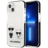 Image de Karl Lagerfeld KLHCP13STPEKCW iPhone 13 mini 5.4" étui rigide blanc/blanc Karl&Choupette (Apple iPhone 13 mini), Coque pour téléphone portable, Blanc