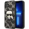 Image de Karl Lagerfeld KLHCP13SPMNIKBK iPhone 13 mini 5.4" étui rigide noir/noir Monogram Ikonik Patch (Apple iPhone 13 mini), Coque pour téléphone portable, Noir