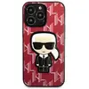 Image de Karl Lagerfeld KLHCP13XPMNIKPI iPhone 13 Pro Max 6.7" étui rigide rouge/rouge Monogram Ikonik Patch (Apple iPhone 13 Pro Max), Coque pour téléphone portable, Rouge