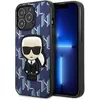 Image de Karl Lagerfeld KLHCP13XPMNIKBL iPhone 13 Pro Max 6.7" étui rigide bleu/bleu Monogram Ikonik Patch (Apple iPhone 13 Pro Max), Coque pour téléphone portable, Bleu