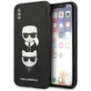 Image de Karl Lagerfeld KLHCI65SAKICKCBK étui rigide pour iPhone XS Max czarny/black Saffiano Karl&Choupette Head (Apple iPhone XS Max), Coque pour téléphone portable, Noir