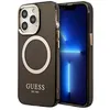 Image de Coque pour iPhone 13 Pro Max Série Gold Outline Compatible MagSafe Guess Noir