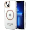 Image de Guess GUHMP13MHTRMD iPhone 13 6,1" z oty/gold hard case Metal Outline Magsafe (Apple iPhone 13), Coque pour téléphone portable, Transparent