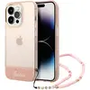 Image de Guess GUHCP14XHGCOHP iPhone 14 Pro Max 6,7" ró owy/rose hardcase Translucent Pearl Strap (Apple iPhone 14 Pro Max), Coque pour téléphone portable, Rose, Pink