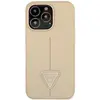 Image de Guess GUHCP14XPSATLE iPhone 14 Pro Max 6,7" be owy/beige étui rigide SaffianoTriangle Logo (Apple iPhone 14 Pro Max), Coque pour téléphone portable, Beige