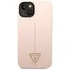 Image de Guess GUHCP14MSLTGP iPhone 14 Plus 6,7" ró owy/pink hardcase Silicone Triangle (Apple iPhone 14 Plus), Coque pour téléphone portable, Pink, Rose