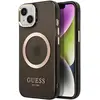 Image de Guess Étui compatible Translucent MagSafe pour Apple iPhone 14 Plus - noir (Apple iPhone 14 Plus), Coque pour téléphone portable, Transparent, Noir