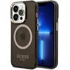 Image de Guess Étui translucide compatible MagSafe pour Apple iPhone 14 Pro - noir (Apple iPhone 14 Pro), Coque pour téléphone portable, Transparent, Noir
