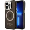 Image de Guess Étui translucide compatible MagSafe pour Apple iPhone 14 Pro Max - noir (Apple iPhone 14 Pro Max), Coque pour téléphone portable, Noir